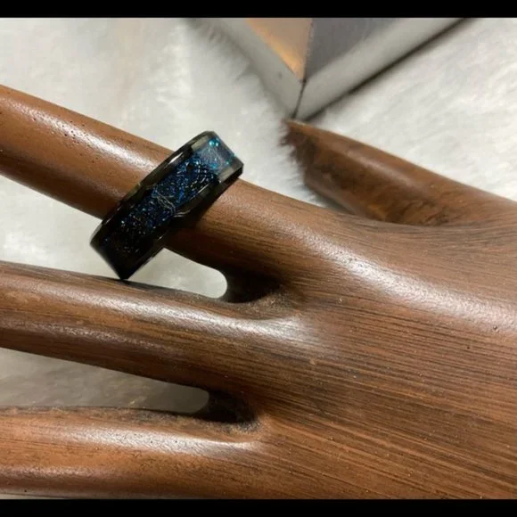 Hieroglyphic Electric Blue Black SS Band - Picture 12 of 15